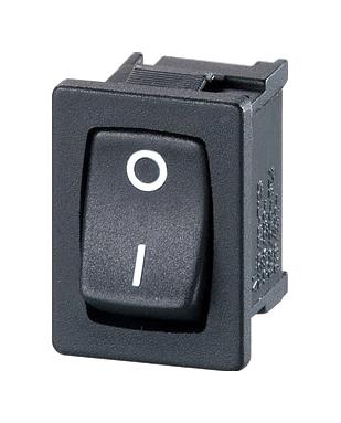 Multicomp PRO MP005716 Rocker Switch On-Off SPST-NO Non Illuminated Panel Mount Black