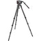 Manfrotto 536 Carbon Fiber Tripod with 509HD Video Head and Padded Carry Bag