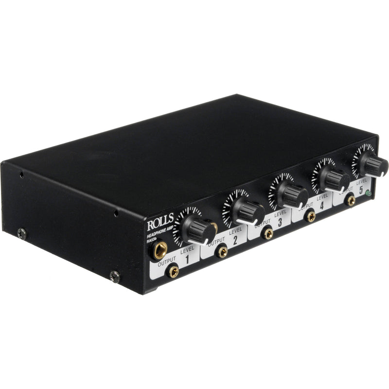 Rolls RA53B - 5-Channel 1/2 Space Rackmount Stereo Headphone Amplifier