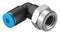 Festo QSLF-1/8-4-B Pneumatic Fitting Push-In L-Fitting G1/8 14 bar 4 mm PBT (Polybutylene Terephthalate) Qslf