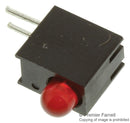 DIALIGHT 551-0407F Circuit Board Indicator, Red, 1 LEDs, Through Hole, T-1 (3mm), 10 mA, 10 mcd