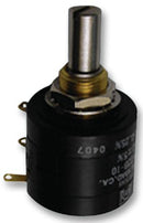 ETI SYSTEMS MW22B-10-5K Rotary Potentiometer, Wirewound, 5 kohm, 2 W, &plusmn; 5%, MW22B Series, 10 Turns, Linear