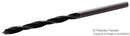 RUKO 208030 Twist Drill Bit, Woodworking, Right Hand Cut, 3mm x 61mm