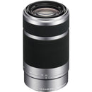 Sony E 55-210mm f/4.5-6.3 OSS Lens with Circular Polarizer Filter Kit (Silver)