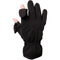 Freehands Women's Stretch Gloves (Large, Black)