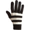 Freehands Women's Stripe Wool Knit Gloves (Black)