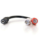 C2G Stereo 3.5mm Female to RCA 6" Y-Cable