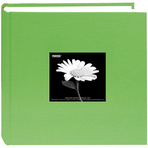 Pioneer Photo Albums DA200CBFS-CG Specialty Fabric Frame Bi-Directional Photo Album (Citrus Green)