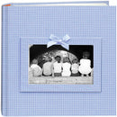 Pioneer Photo Albums DA200GRB-GB Baby Frame Gingham Fabric Memo Album (Blue)