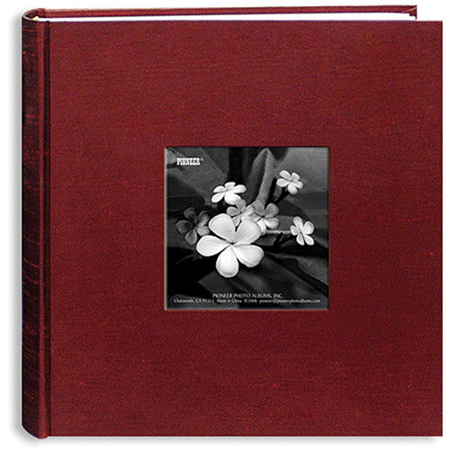 Pioneer Photo Albums DA200SKF-CR Silk Frame Bi-Directional Photo Album (Cranberry)