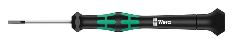 WERA 117991 1.0 x 40mm Precision Slotted Screwdriver with Anti-roll Protection and Rotating Cap