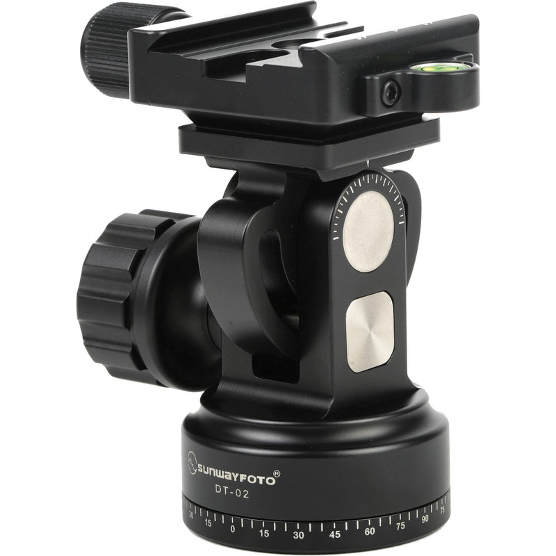 Sunwayfoto DT-02D50 Tilt Head with Panning Base and Quick-Release Clamp