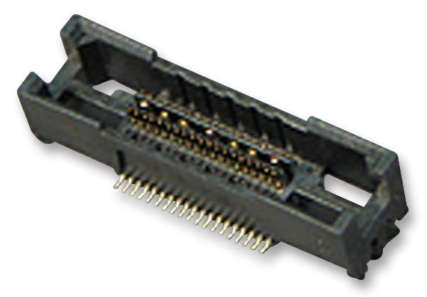 AMP - TE CONNECTIVITY 5767054-1 Stacking Board Connector, MICTOR Series, 38 Contacts, Receptacle, 0.64 mm, Surface Mount, 1 Rows