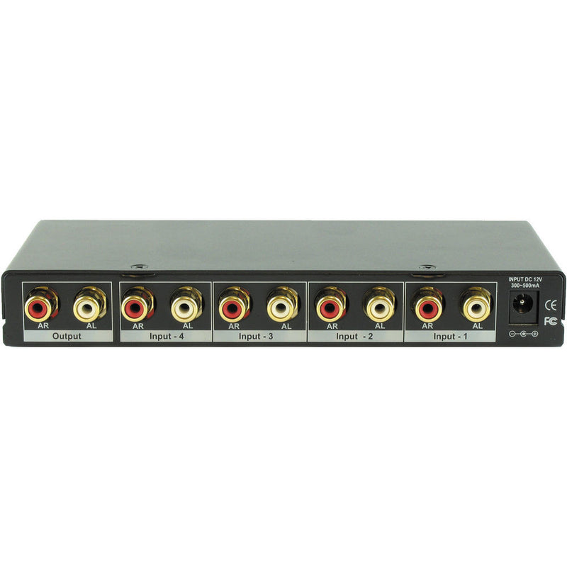 Shinybow SB-5440RL 4 x 1 Stereo Audio Selector Switcher