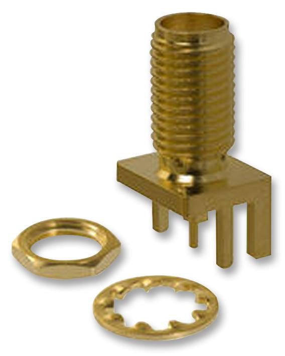 JOHNSON 142-0701-871 RF / Coaxial Connector, SMA Coaxial, Straight Jack, Solder, 50 ohm, Beryllium Copper