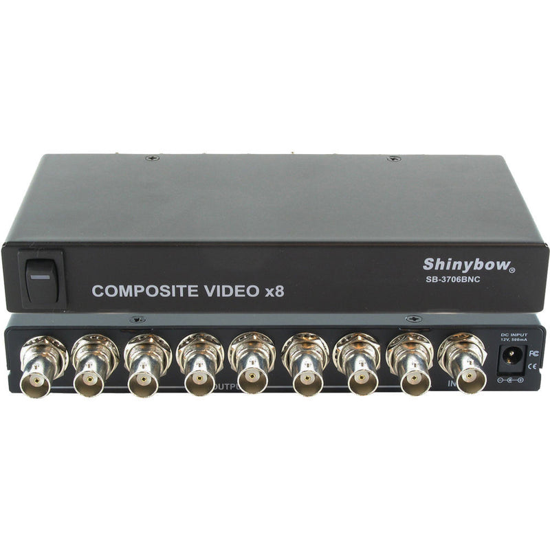 Shinybow SB-3706BNC 1 x 8 Composite Video Distribution Amplifier