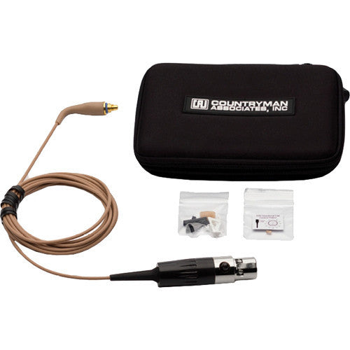 Countryman H6 Omnidirectional Microphone Headset with an SR Connector for Sennheiser Wireless Transmitters (W6 Band, Tan)