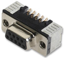 HARTING 09 55 156 6611741 Standard D Sub Connector, 9 Contacts, Receptacle, DE, SMT D Sub Connectors, Metal Body, Solder