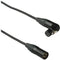 Kopul Studio Elite 4000 Series XLR M to Angled XLR F Microphone Cable - 1.5' (0.45 m), Black