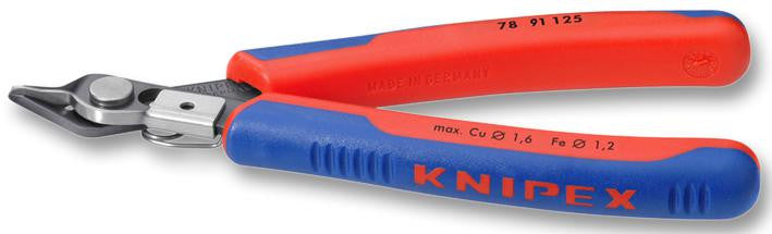 KNIPEX 78 91 125 125mm Length Bevel Headed Electronic Super Knips Cutting Plier with 1.6mm Capacity