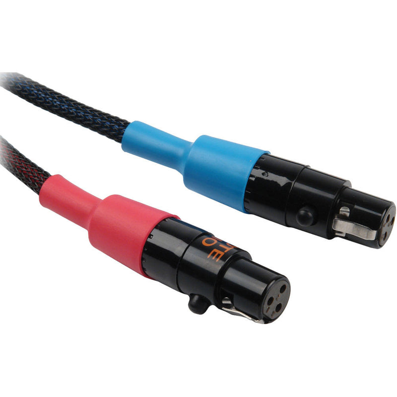 Remote Audio CA744INL Dual XLR to Dual TA3 Channel 3/4 Input Cable for 744T (48")