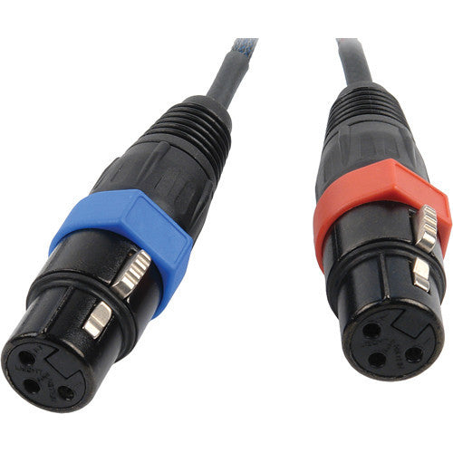 Remote Audio CA744INL Dual XLR to Dual TA3 Channel 3/4 Input Cable for 744T (48")