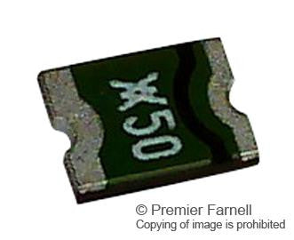 LITTELFUSE MICROSMD050F-2 PPTC Resettable Fuse, SMD, PolySwitch microSMD Series, 500 mA, 1 A, 13.2 VDC, -40 &deg;C