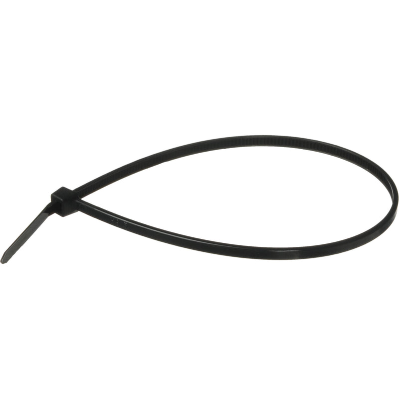 Pearstone 8" Plastic Cable Ties - Black (100-Pack)