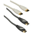 Pearstone High-Speed HDMI with Ethernet Cable Kit - 6' (2-Pack, 1 Black, 1 White)