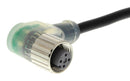 Omron Industrial Automation XS2F-M12PVC3A5MPLED XS2F-M12PVC3A5MPLED Sensor Cord 3P R/A M12 RCPT-FREE END/5M