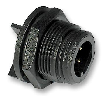 BULGIN PX0413/04P Circular Connector, Buccaneer 400 Series, Panel Mount Plug, 4 Contacts, Nylon (Polyamide) Body