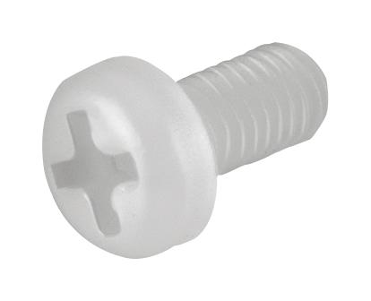 Wurth Elektronik 97790603211 Screw Pan Head Phillips Nylon 6.6 M3 Natural 6 mm Length UL94 V-0 WA-SCRW Series