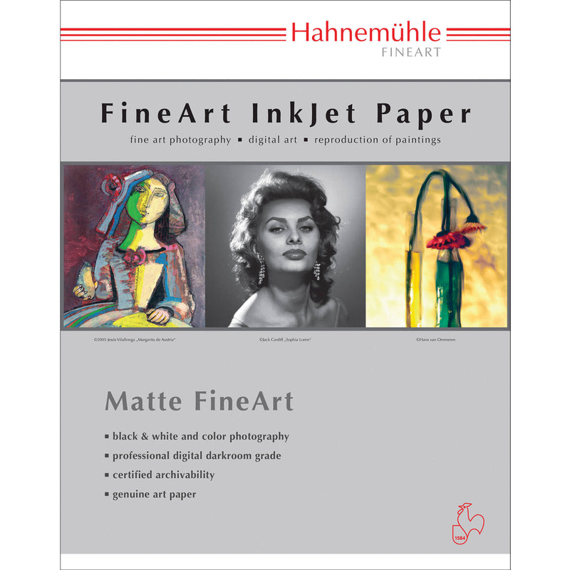 Hahnem&uuml;hle Museum Etching Deckle Edge Matte FineArt Paper (13 x 19", 25 Sheets)