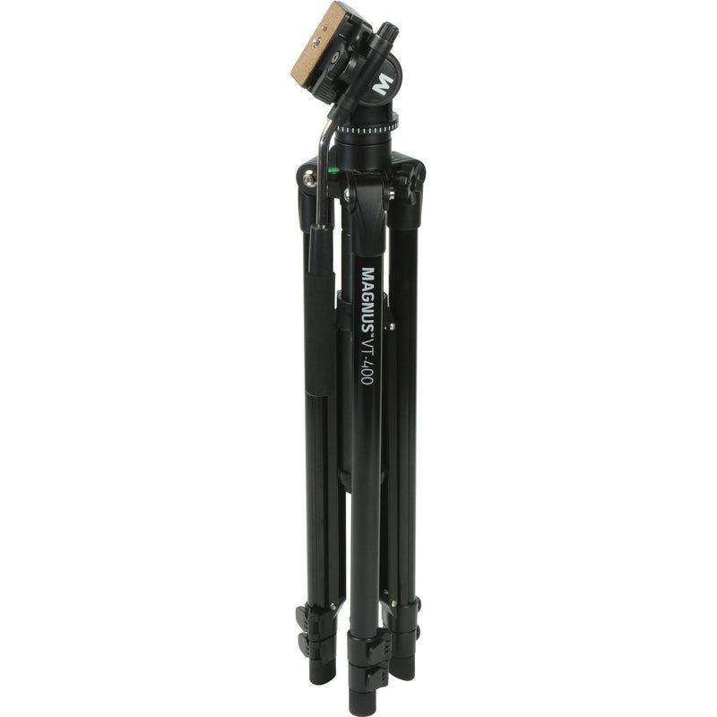 Magnus VT-400 Aluminum Tripod System with 2-Way Fluid Pan Head