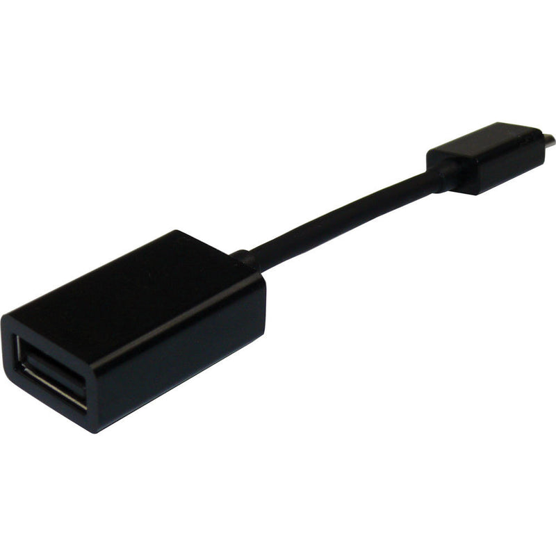 NTW USB Type A Female To Micro USB Type B 5-pin On-the-Go (OTG) Pigtail Adapter - 4"