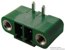 MULTICOMP ME050-381002 Terminal Block, Header, 3.81 mm, 2 Ways, 10 A, 300 V, Through Hole Right Angle