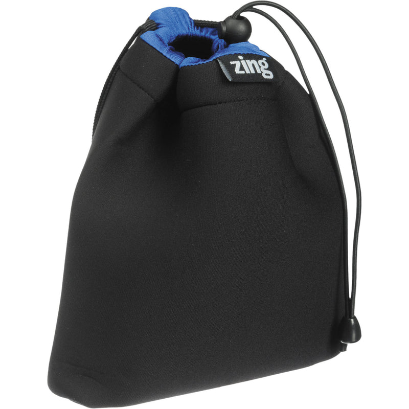 Zing Designs STB1 Extra Large Stuff Pouch (Black with Blue Trim)