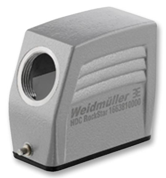 WEIDMULLER 1788860000 Connector Backshell, Hood, RockStar Heavy Duty Connectors, 2, 90&deg;, Aluminium Body