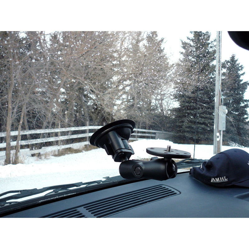 RAM MOUNTS Twist Lock Suction Cup Mount with Round Base Adapter