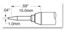 METCAL SFV-CNL10A Soldering Iron Tip, Conical, 1 mm