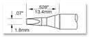 METCAL SFV-CH18AR Soldering Iron Tip, Fine Point, 1.8 mm