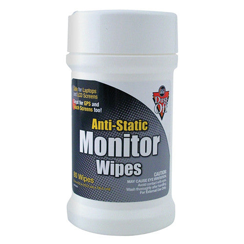 Dust-Off Anti Static Monitor Wipes (80 Count)