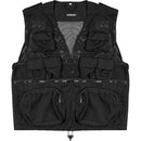 Humvee by CampCo Combat Photo Vest, Large (Black)