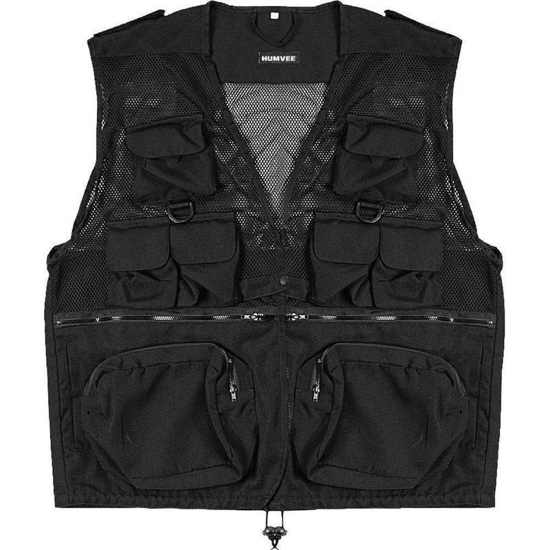 Humvee by CampCo Combat Photo Vest, Large (Black)