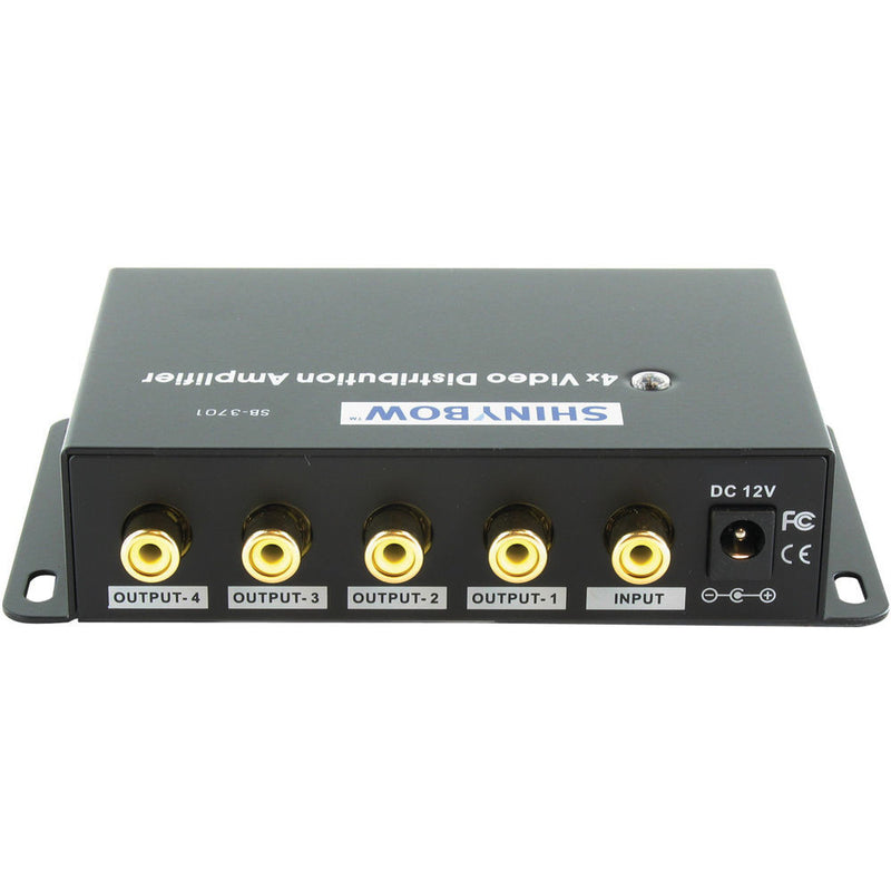 Shinybow SB-3701RCA 1x4 Composite Video Digital Distribution Amplifier