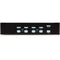 StarTech 4-Port High Resolution USB DVI Dual Link KVM Switch with Audio (Black)