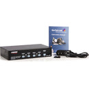 StarTech 4-Port High Resolution USB DVI Dual Link KVM Switch with Audio (Black)