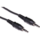 Pearstone Stereo Mini Male to Stereo Mini Male Cable (Black, 15')