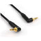 Remote Audio Stereo Jumper Cable 3.5mm Right Angle TRS plug to 3.5mm Right Angle TRS Plug (10")