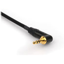 Remote Audio Stereo Jumper Cable 3.5mm Right Angle TRS plug to 3.5mm Right Angle TRS Plug (10")